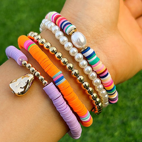 Charmorah Bohemian Style Bracelet Set 18cm/7inch x 5 C2024070011