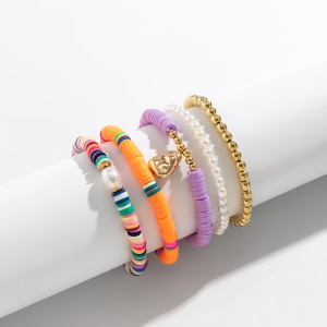 Charmorah Bohemian Style Bracelet Set 18cm/7inch x 5 C2024070011