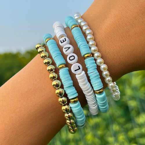 Charmorah Bohemian Style Bracelet Set 18cm/7inch x 5 C2024070012