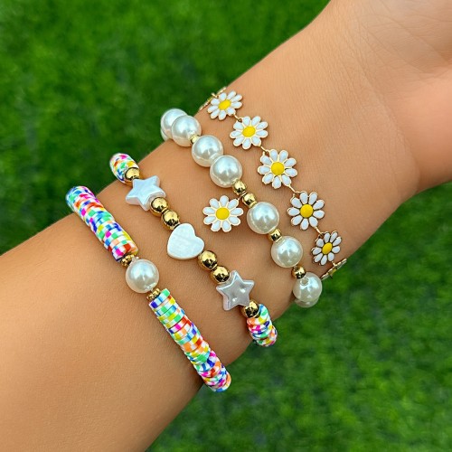 Charmorah Bohemian Style Bracelet Set 18cm/7inch x 3 + 19cm/7.5inch x 1 C2024070015