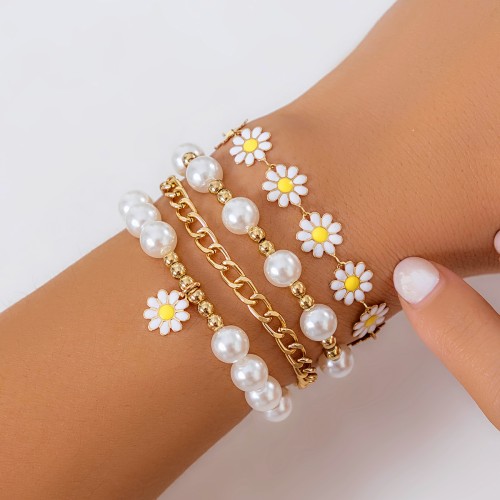 Charmorah Bohemian Style Bracelet Set 16cm/6.3inch x 2 + 19cm/7.5inch x 2 C2024070019