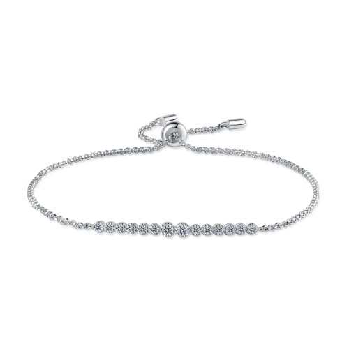 0.24 CT Moissanite S925 pure silver Bracelet C2025070101