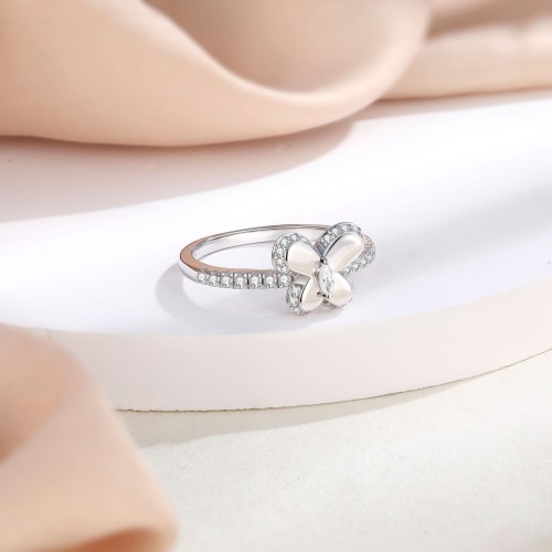 Charmorah "Butterfly" 925 Sterling Silver Promise Rings C2024030007 