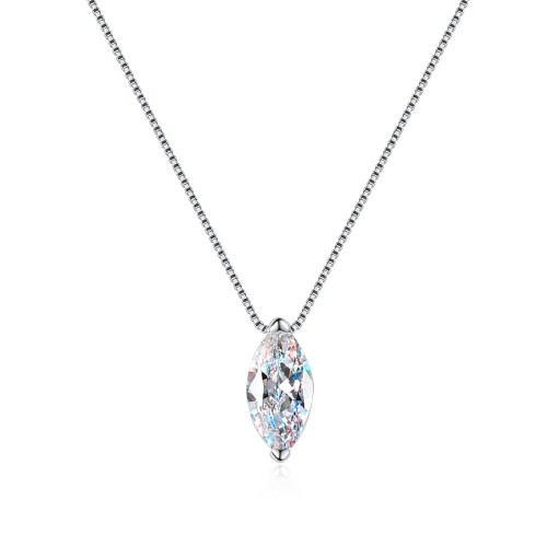 1 CT Moissanite Water droplet minimalist temperament 925 Silver C2025080110